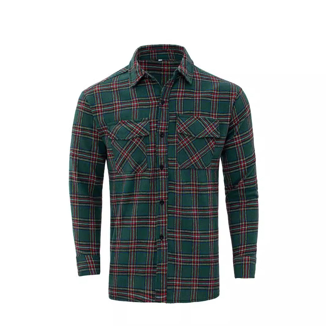 Plaid flannel shirt for men Lune London