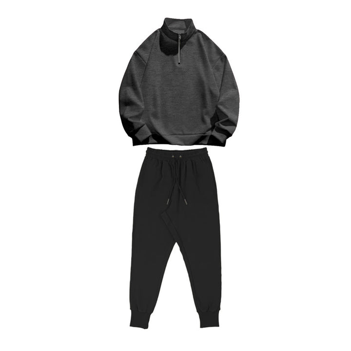 Casual tracksuit for men with practical pockets and modern high collar Lune London