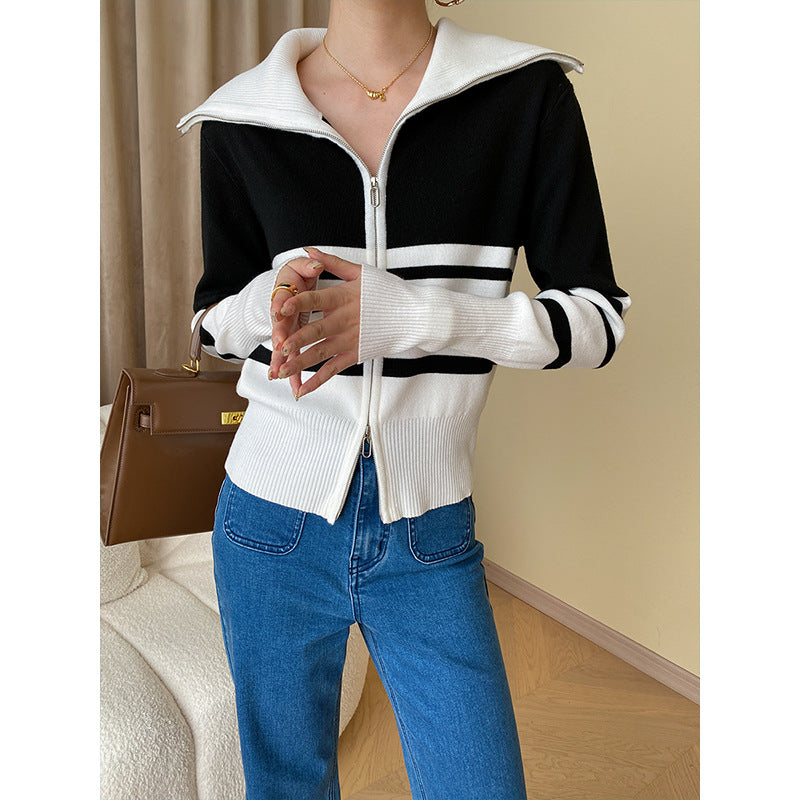 Women's stylish zip-up cardigan Chic & Stil