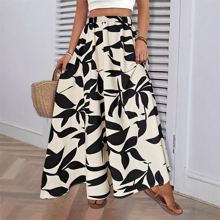 Women's Maxi Skirt with Floral Pattern Lune London