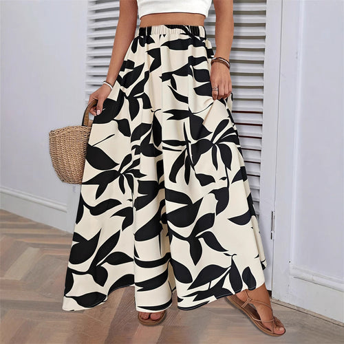 Women's Maxi Skirt with Floral Pattern Lune London