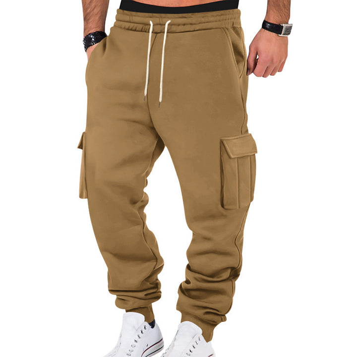 Men's cargo jogger pants with elastic waistband and handy pockets Lune London