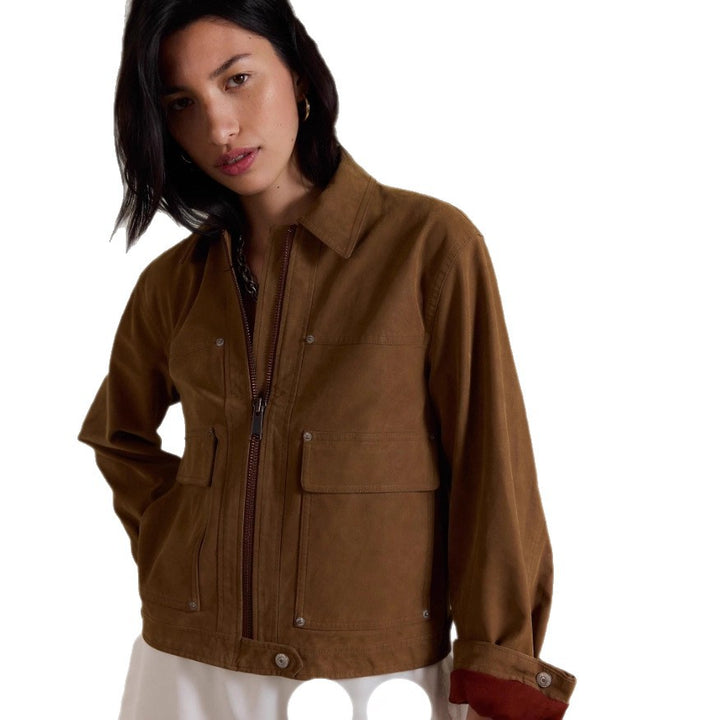Ladies Lightweight Chic Utility Jacket