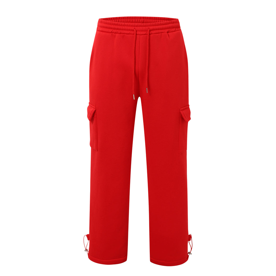 Lune London Men's Cargo Training Pants with Elastic Waistband and Side Pockets
