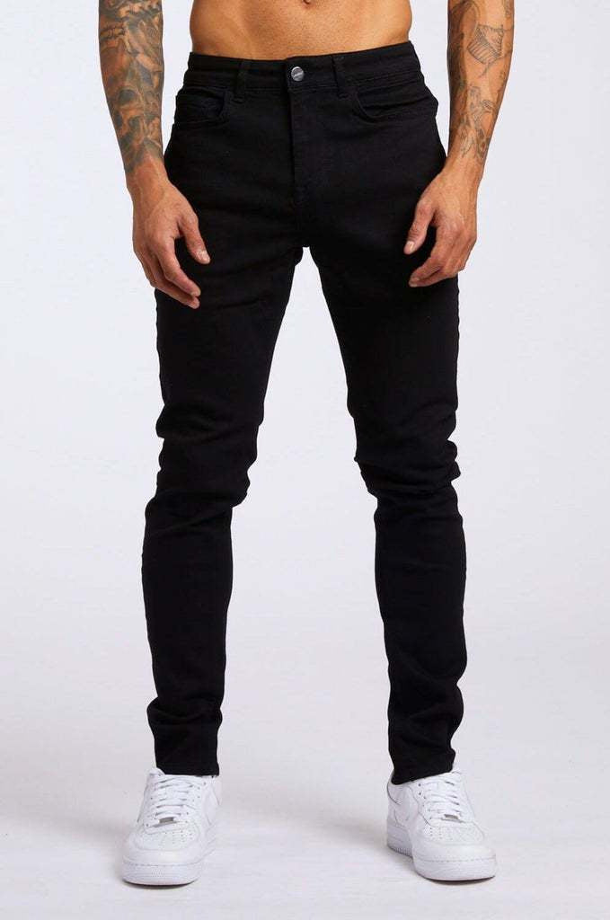 Men's Slim-Fit Jeans with Elastic Comfort Waistband and Modern Details Lune London