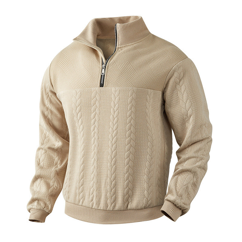 Knitted sweater for men with high collar Lune London