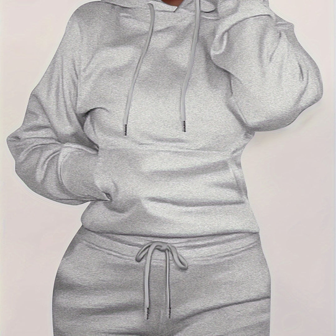 Ladies comfortable Hoodie with kangaroo pocket and elastic waist Lune London