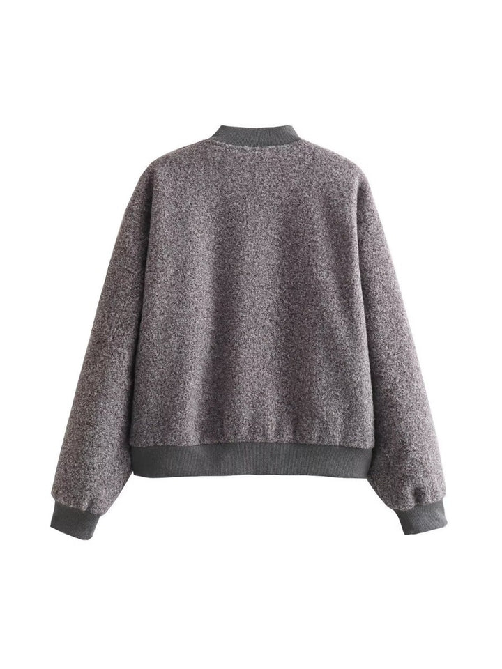 Stylish bomber jacket for women made of high-quality material with elastic cuffs Lune London