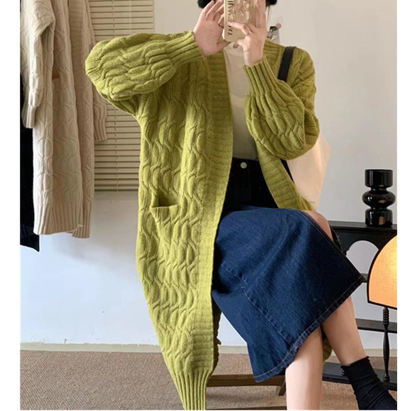 Cardigan épais pour femmes avec poches et col en V Chic & Stil