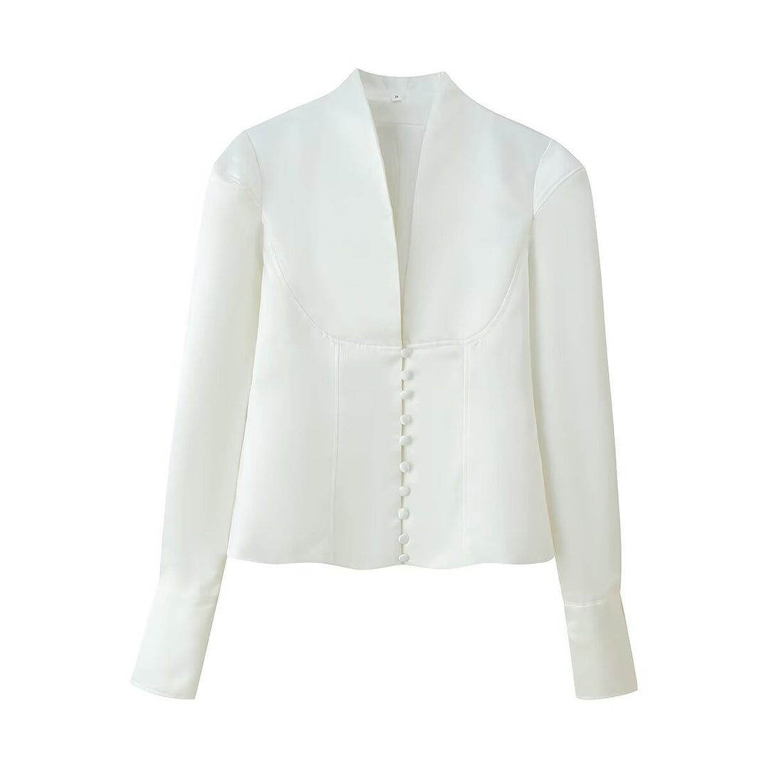Women's elegant satin blazer Lune London