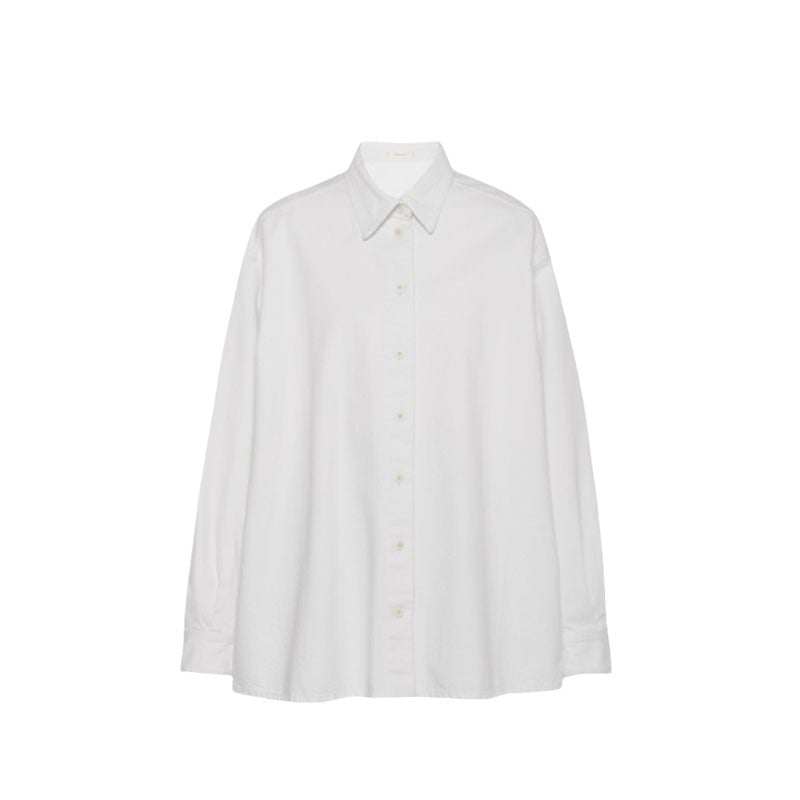 Chemisier oversize pour femmes en mélange de coton de haute qualité Chic & Stil