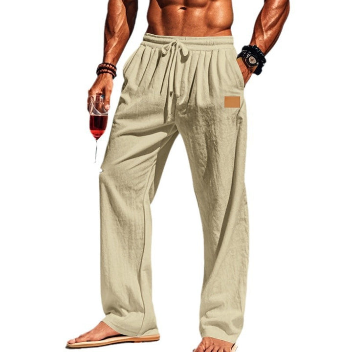 Airy beach pants for men with elastic waist Lune London