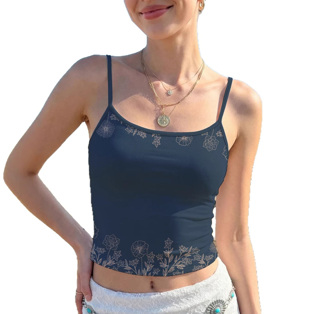 Women’s Crop Top with Floral Print Lune London