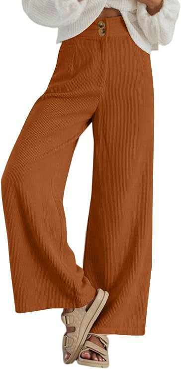 Ladies Wide Corduroy Trousers Lune London