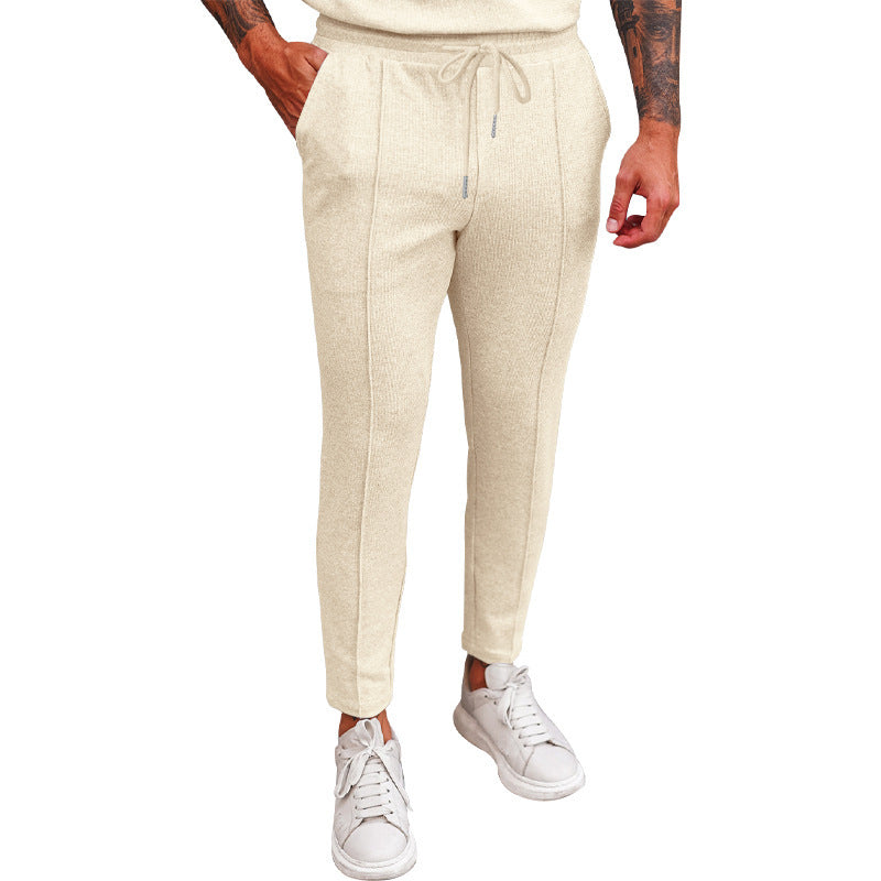 Sports jogger pants for men with elastic waistband and zip pockets Lune London