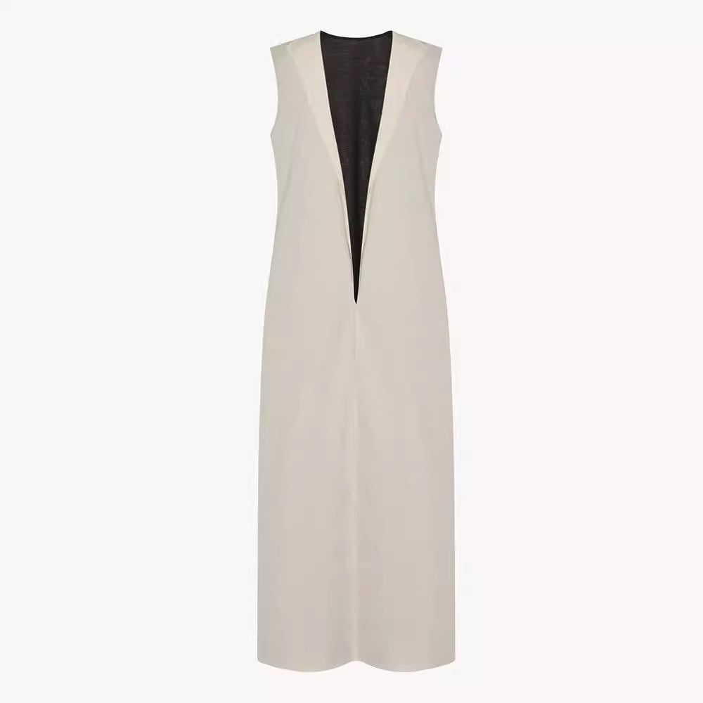 Robe maxi fluide pour femmes avec encolure large Chic & Stil