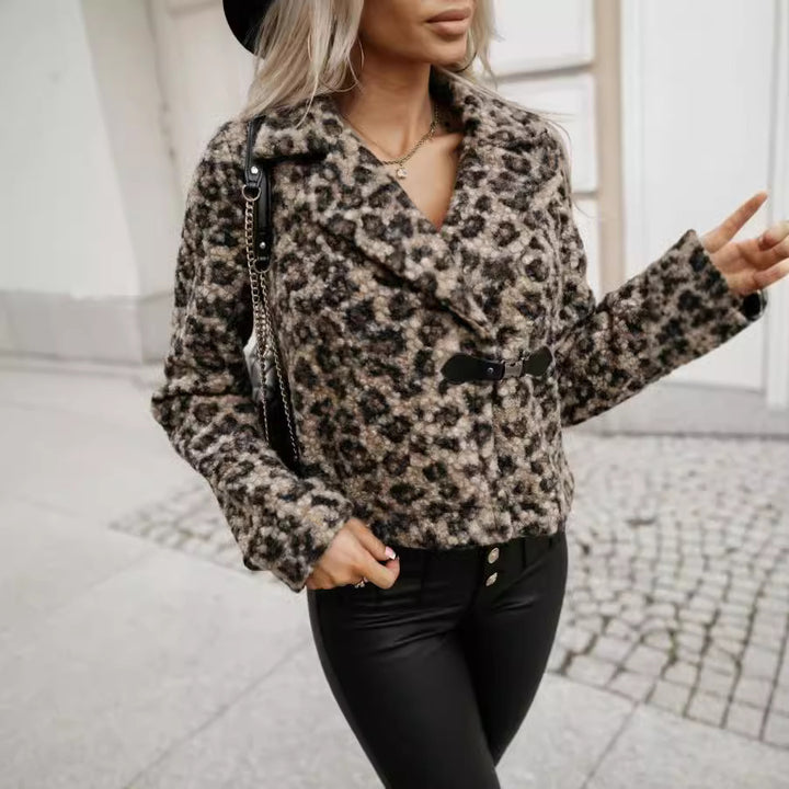 Lune London Women's Zebra Patterned Fabric Jacket