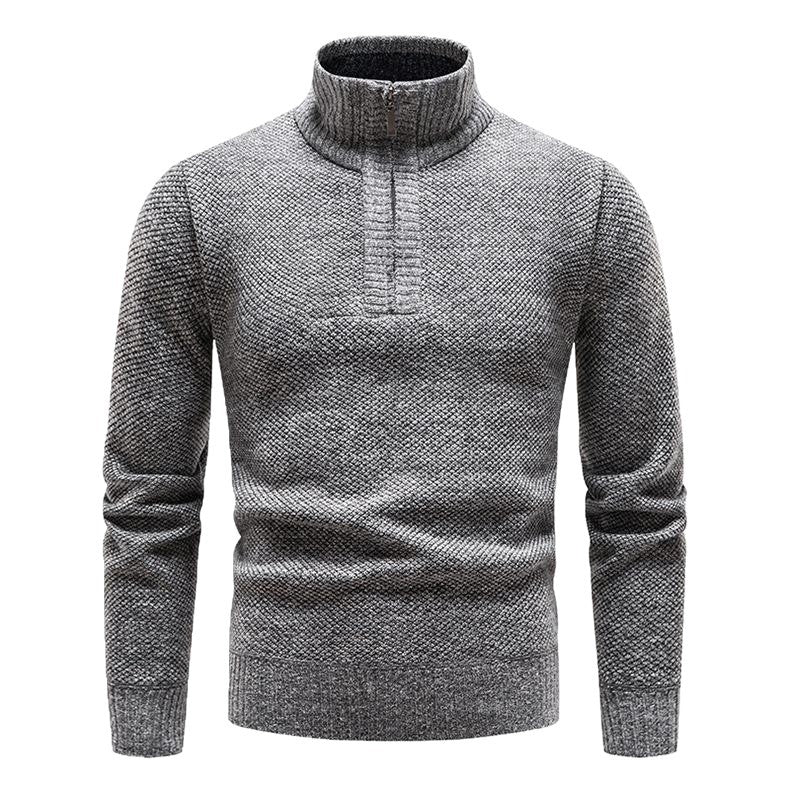 Men's sweater with half-zip and structured design Lune London