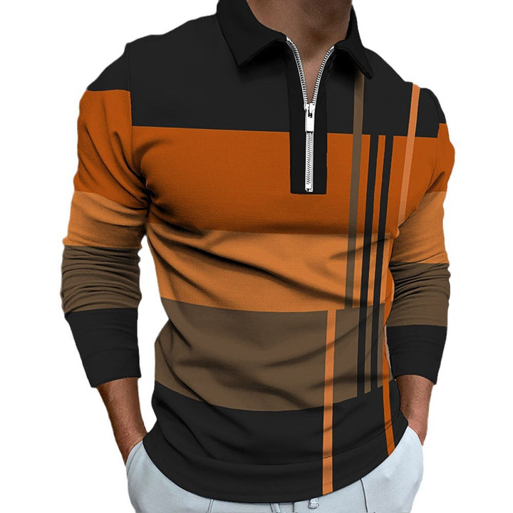 Men's polo with high collar Lune London