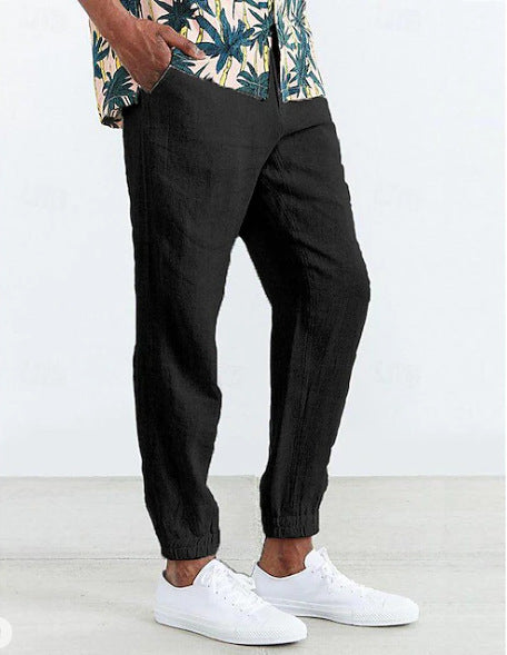 Casual chino pants for men with elastic waist and side pockets Lune London