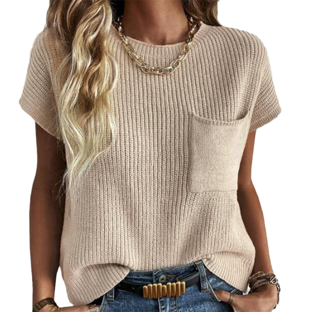 Knitted tank top for women with pockets Lune London