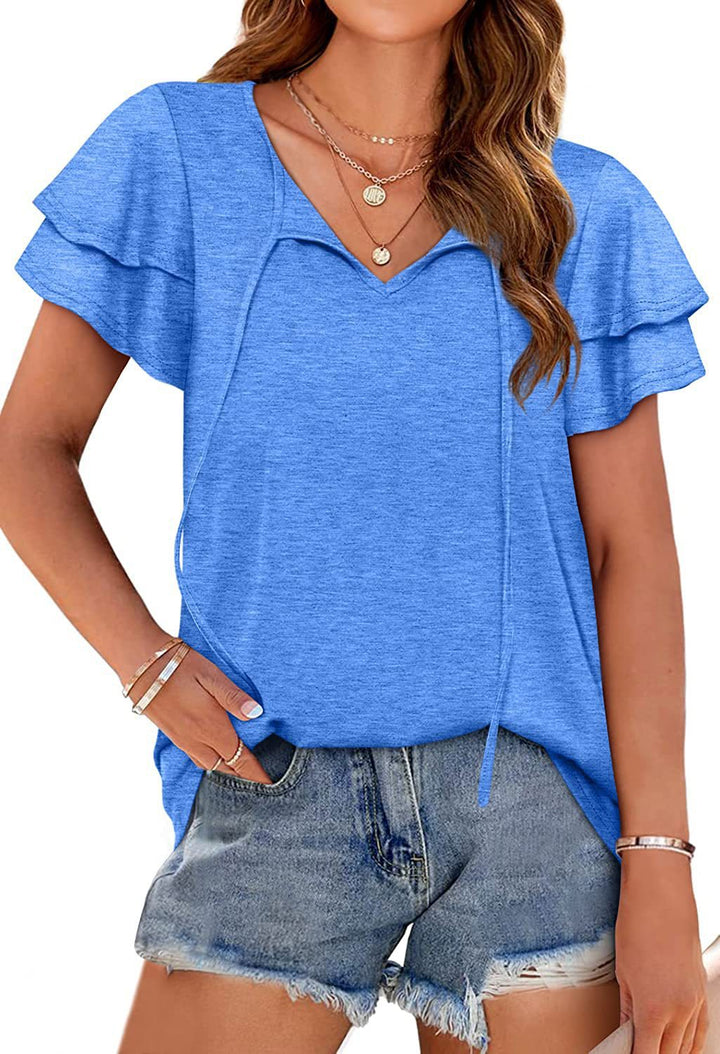 Women's top with ruffle details and a relaxed fit Lune London