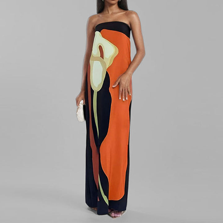 Robe maxi pour femmes dans le style art moderne Chic & Stil