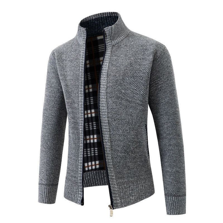 Men's fashion knitted jacket with high collar and great comfort Lune London