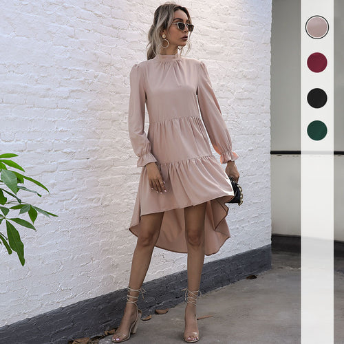 Ladies Elegant and casual mini dress with ruffles Lune London
