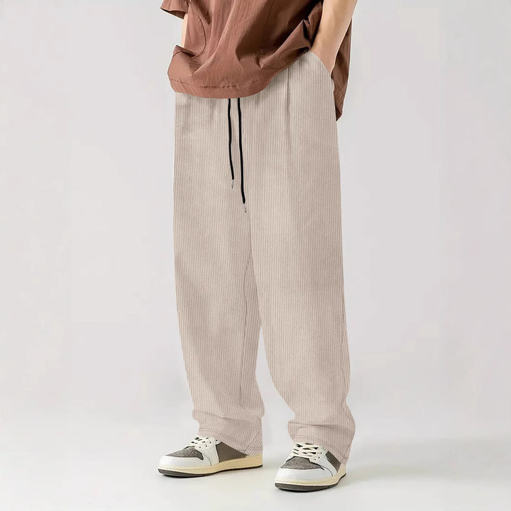 Men Comfortable Ribbed Pants Lune London