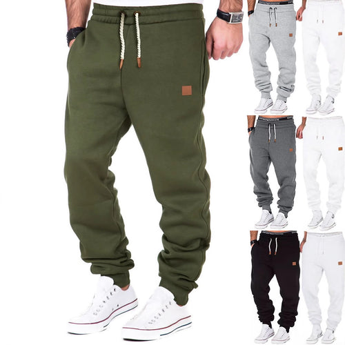Casual jogger pants for men with elastic waistband and practical pockets Lune London