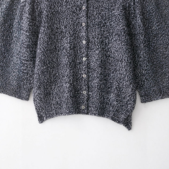 Knitted jacket for women with button closure and elegant ruffle details Lune London