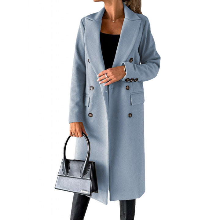Ladies Elegant Double-Breasted Coat with Ultra-Modern Cut Lune London