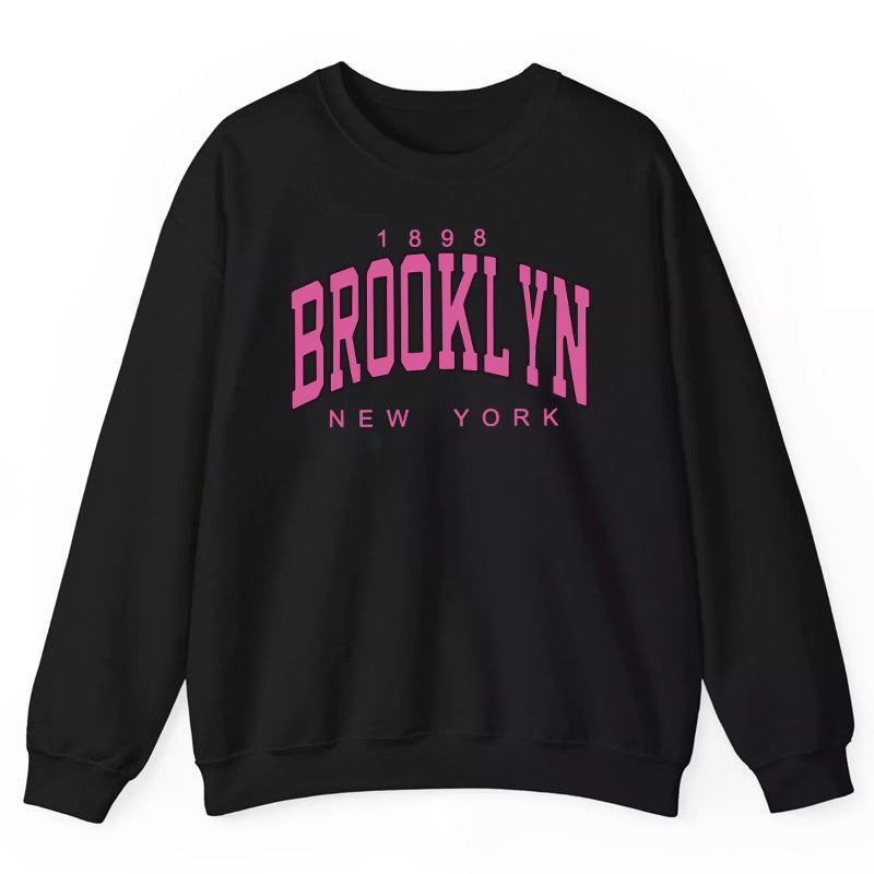 Sweat-shirt pour femmes avec impression décontractée de Brooklyn et coupe confortable Chic & Stil