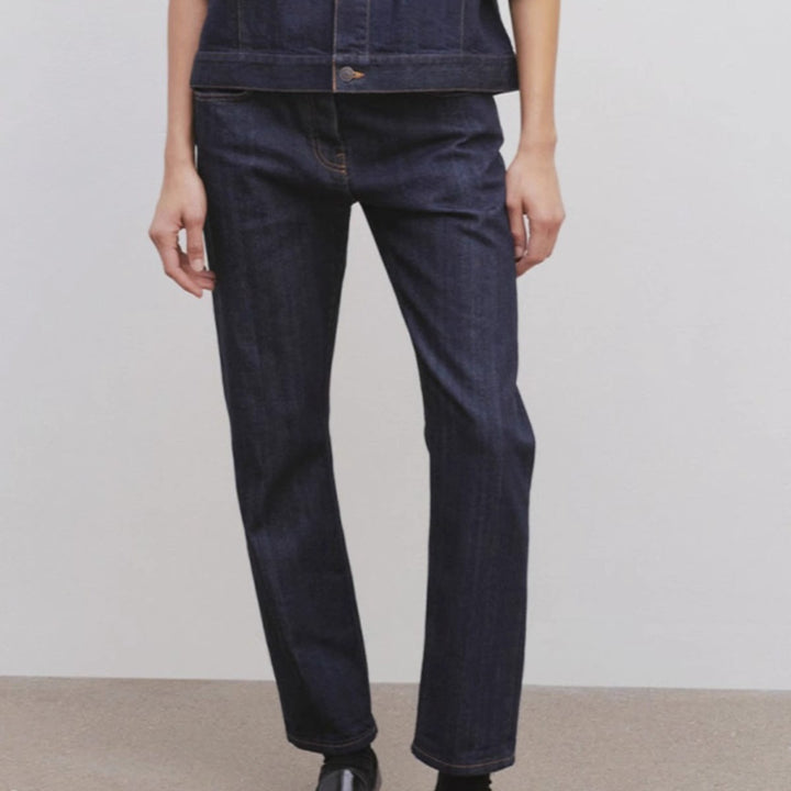 Jeans droit pour femmes avec taille haute Chic & Stil