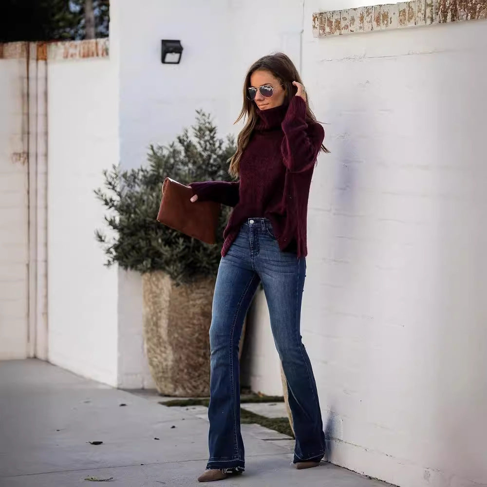 Women elegant bootcut jeans Lune London