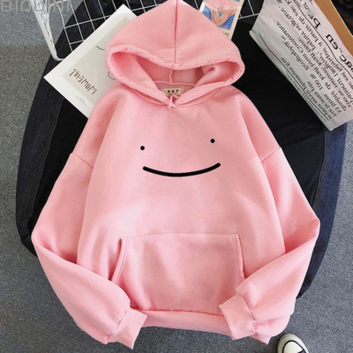 Women's hoodie with funny face motif Chic & Stil