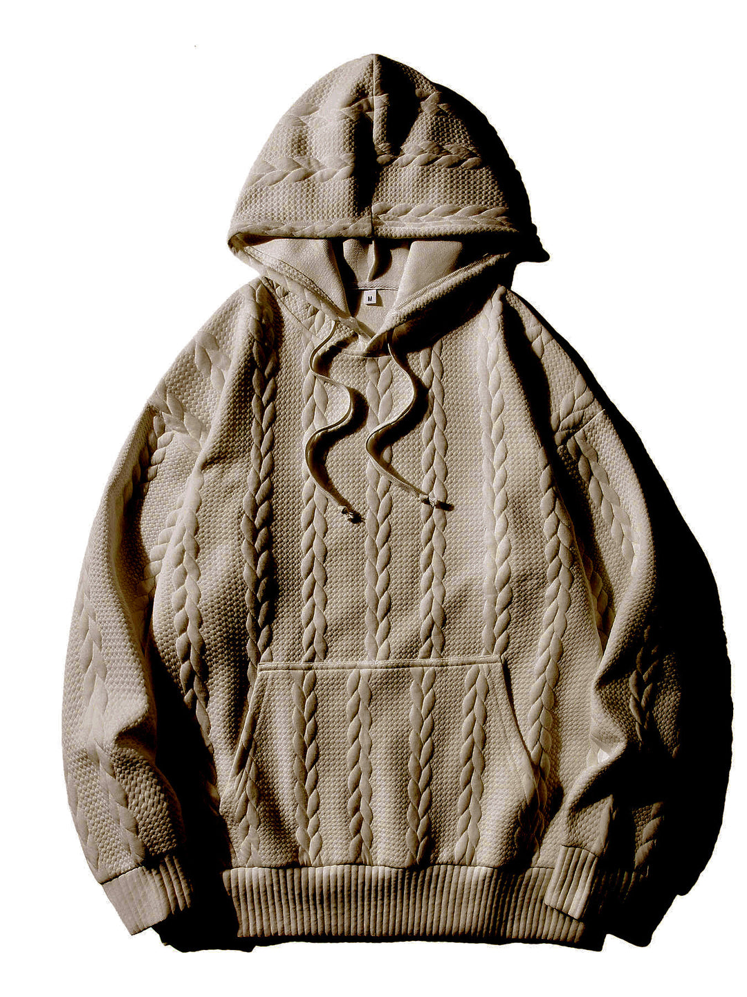 Men's hooded tracksuit tops with textured pattern Lune London
