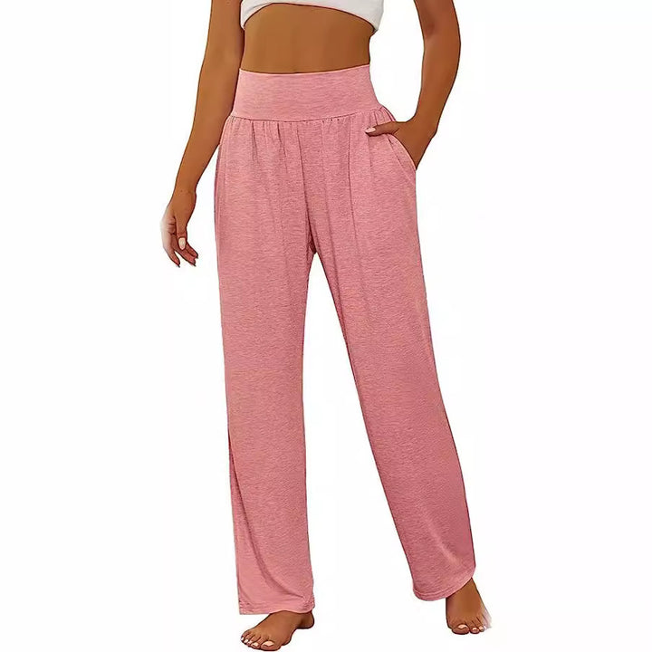Comfortable high waist leisure pants for women with side pockets Lune London