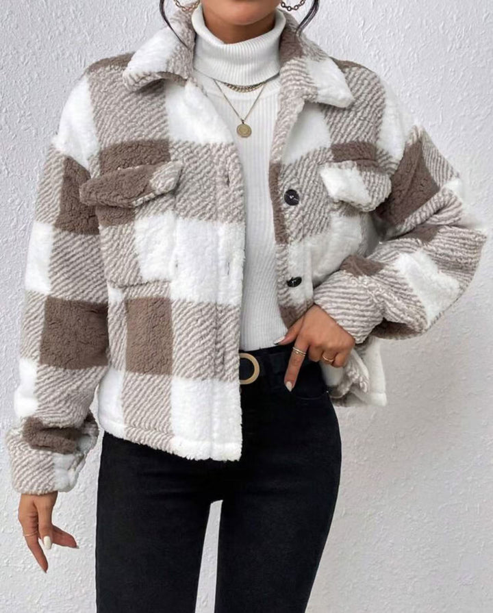Ladies cozy square jacket Lune London