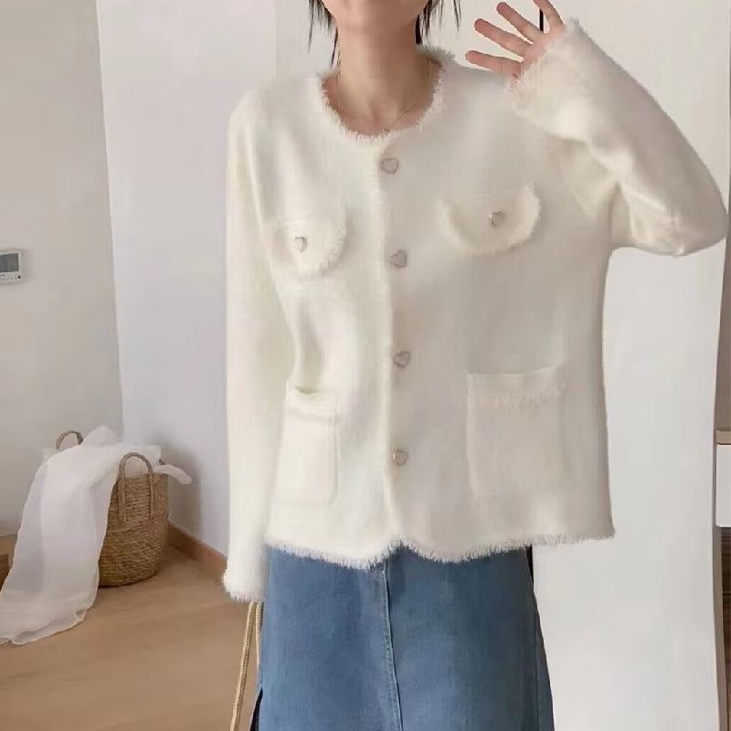 Femmes Gilet Flou avec Détails en Cœur Chic & Stil