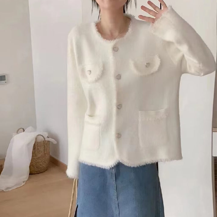 Femmes Gilet Flou avec Détails en Cœur Chic & Stil