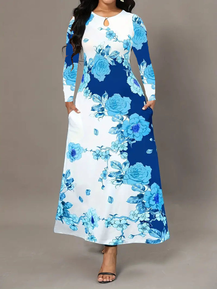 Lune London Floral Print Maxi Dress for Women