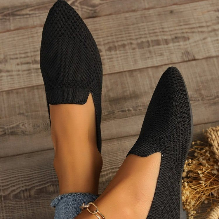 Seamless knitted lace boots Lune London
