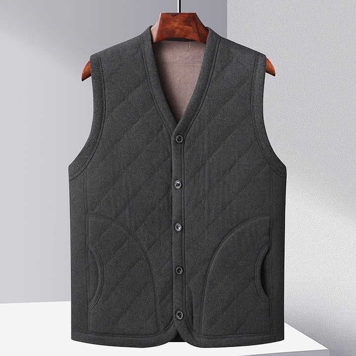 Women quilted comfort vest with practical pockets Lune London