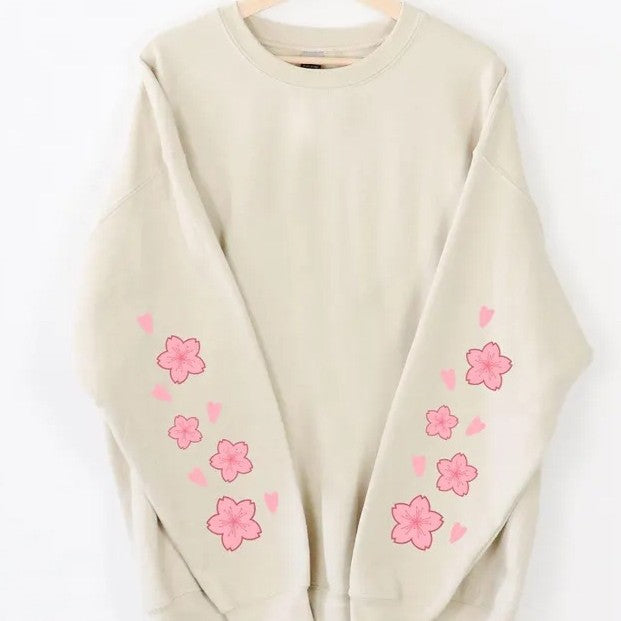 Sweatshirt pour femmes avec design floral et manches amples Chic & Stil