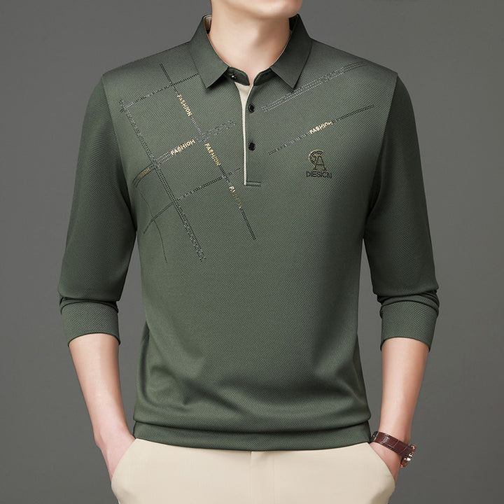 Men's polo t-shirt with stylish graphic print and high-quality functional material Lune London