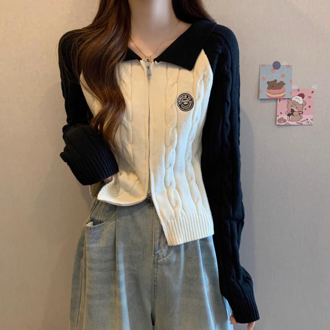 Femmes Cardigan Zippé Stylé Chic & Stil
