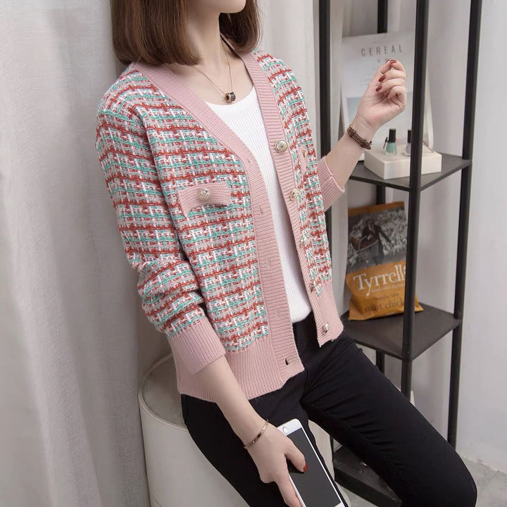 Lune London Elegant Boucle Knit Jacket for Women