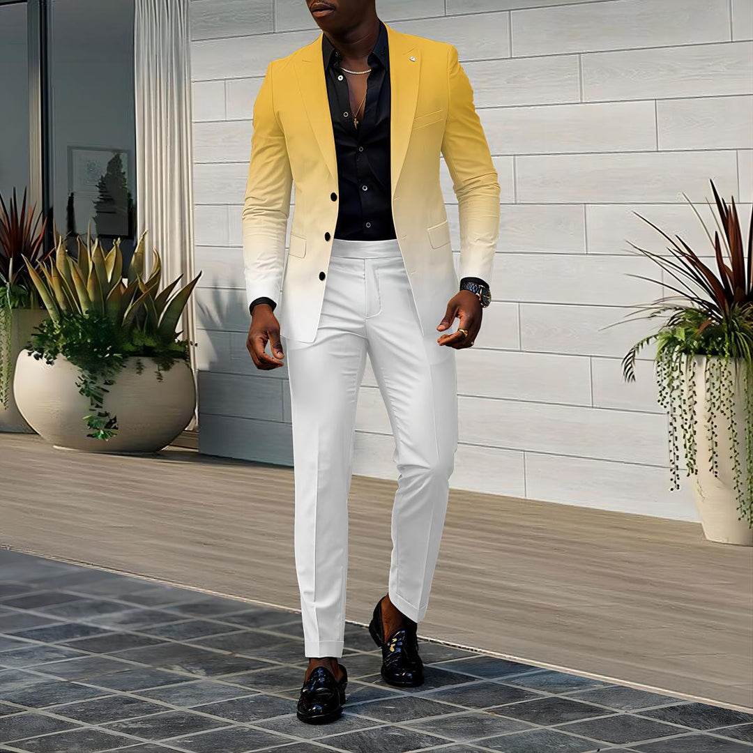 Men's Elegant Suit with Gradient Lune London